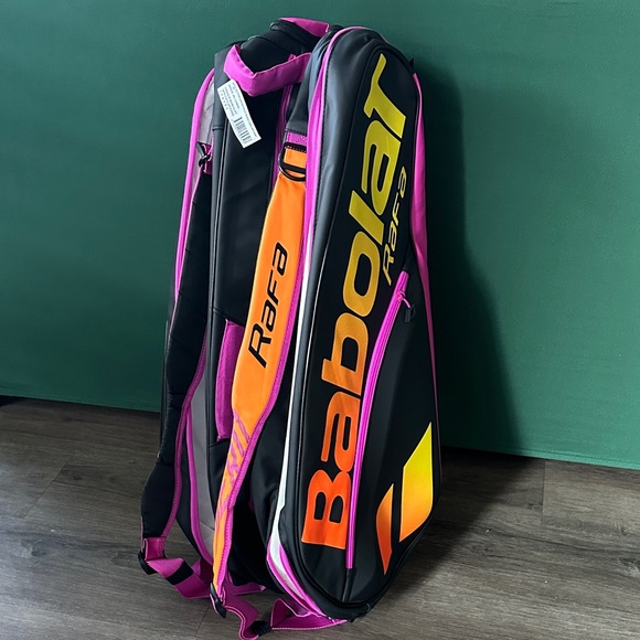 Babolat pure aero Rafa black orange purple 12 racquets tennis Bag - Picture 3 of 7